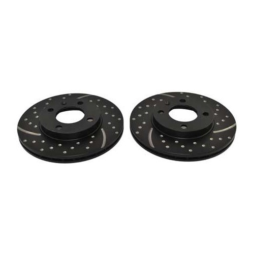  2 pointed EBC turbo groove front brake discs, 239 x 20 mm - GH30000E 