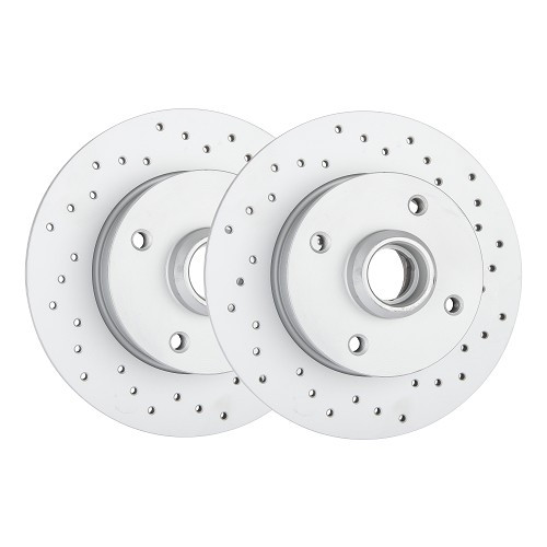  2 ZIMMERMANN pierced rear brake discs, 226 x 10 mm (4 holes) - GH30100Z 