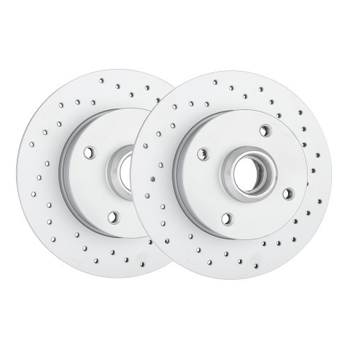     
                
                
    2 ZIMMERMANN pierced rear brake discs, 226 x 10 mm (4 holes) - GH30100Z
