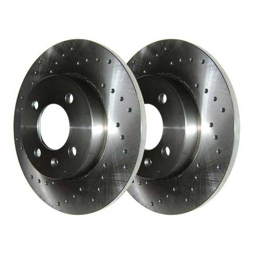  2 ZIMMERMANN Sport front brake discs (pierced), 256 x 13 mm - GH30400Z 