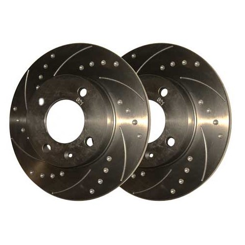  2 BREMTECH pointed grooved front brake discs, 239 x 12 mm - GH30500B 