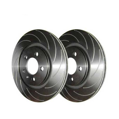  2 BREMTECH turbine grooved front brake discs, 280 x 22 mm - GH30600M 