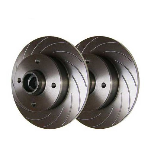     
                
                
    2 BREMTECH turbine grooved rear brake discs, 226 x 10 mm (4 holes) - GH30800M
