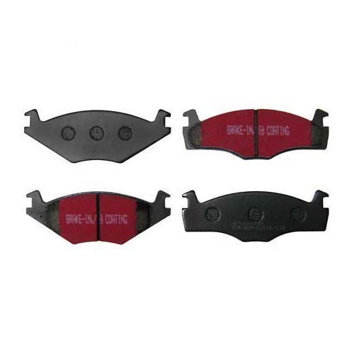  Set of black EBC front brake pads for Golf 2 & Jetta 2 - GH50201 