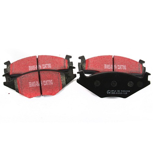  Set of black EBC front brake pads for Golf, Vento and Jetta - GH50300 
