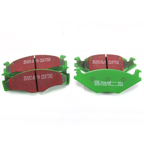  Set of green EBC front brake pads for Golf, Vento and Jetta - GH50302 