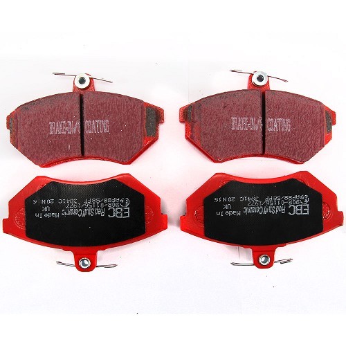 	
				
				
	Set of red EBC front brake pads for Golf 2, Golf 3 and Corrado - GH50403-1
