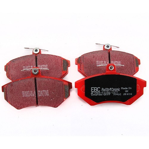  Set of red EBC front brake pads for Golf 2, Golf 3 and Corrado - GH50403 