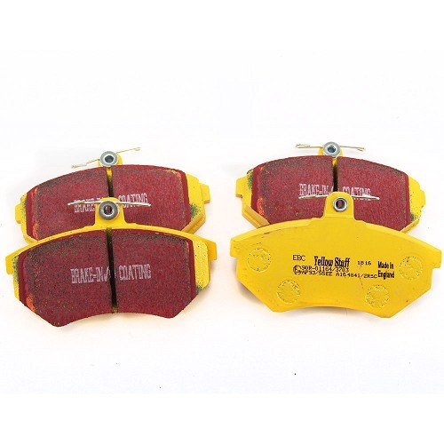     
                
                
    Yellow EBC front brake pads for Golf 2, Corrado, Passat 35i - GH50510
