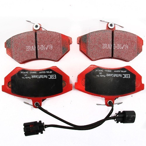  Set of red EBC front brake pads for Golf 3 GTi & VR6 (->95) - GH50603-1 