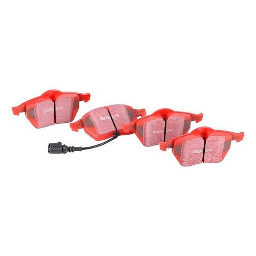 	
				
				
	RED STUFF red EBC front brake pads for Golf 4 and New Beetle - GH50809
