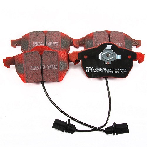  RED STUFF red EBC front brake pads for Golf 4 1.8 turbo 2001->2003 - GH50810 