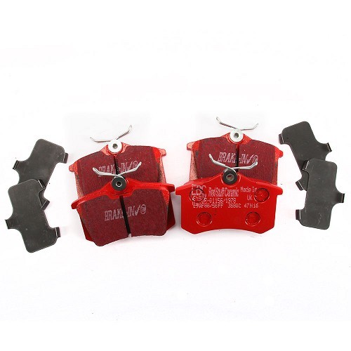  Rear brake pads set EBC RED for Golf & Polo - GH51003 