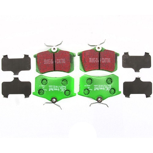  Set of green EBC rear brake pads for New Beetle - GH51004-1 