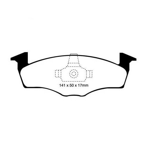     
                
                
    Pastiglie verdi EBC per Polo 6N/6N2 dal 03/96 al 2001 con dischi da 239 x 18 mm - GH51202
