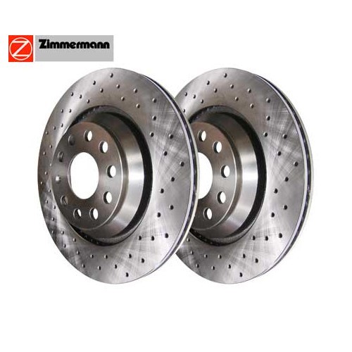 ZIMMERMANN rear brake discs for Golf 5 GTi and R32 - set of 2 - GH52062 