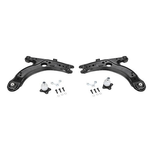  2 Front suspension arms + 2 ball joints for Golf 4, Bora & New Beetle - GJ51714K 