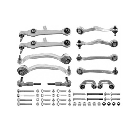  Kit Bras de suspension + Biellettes + Rotules de direction pour VW Passat 4 97 ->00 - GJ51733 