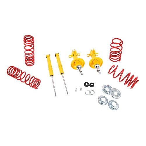     
                
                
    Kit suspension amortisseurs sport et ressorts courts -40mm pour VW Golf 1 - GJ68816
