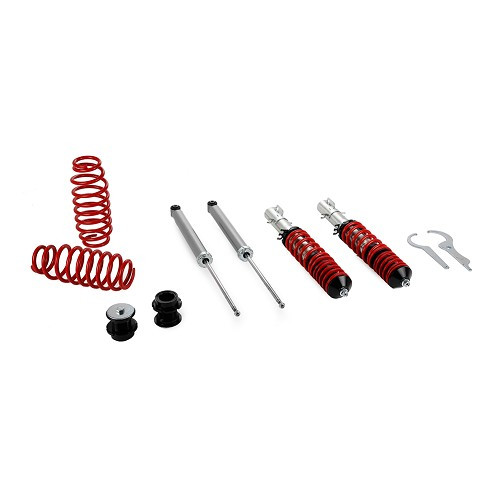     
                
                
    Kit suspension combinés filetés REDLINE pour Volkswagen Golf 4 - GJ76400
