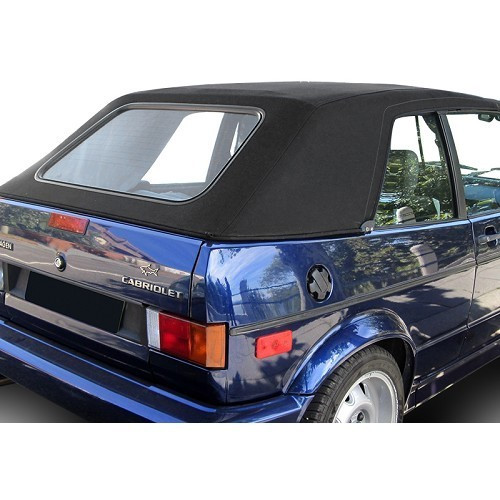  Black alpaca convertible soft top for Golf 1 cabriolet - GK01100 