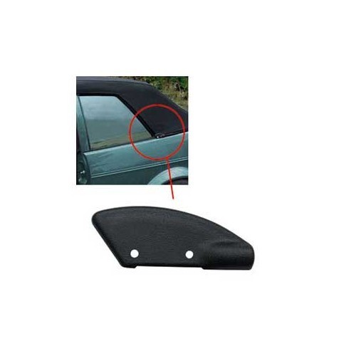  Cache noir arrière gauche d'angle de capote pour Golf 1 cabriolet - GK04201-1 