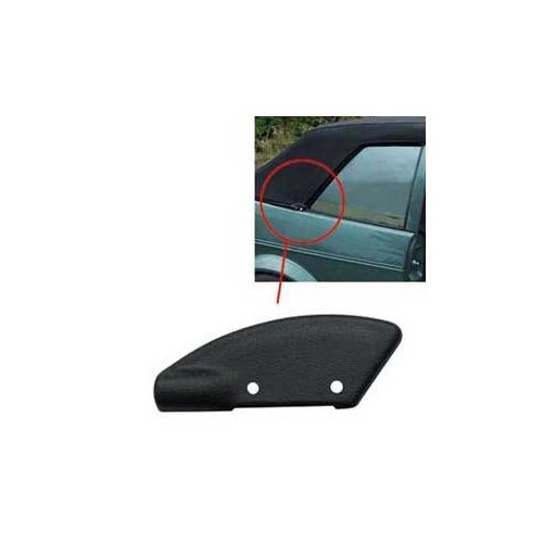  Copertura nera posteriore per angolo della capote per Golf 1 Cabriolet - GK04202-1 