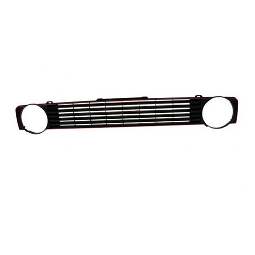  Radiator grille without 2-lamp logo for VW Golf 1 with red piping - GK10105 