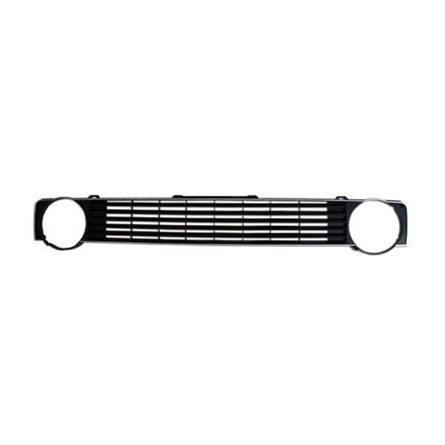  2-headlight grille without logo for Golf1 with grey border - GK10107 