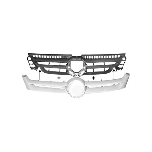  Grille with bracket for Volkswagen Golf 5 plus from 2005 to 2009 - GK45234 