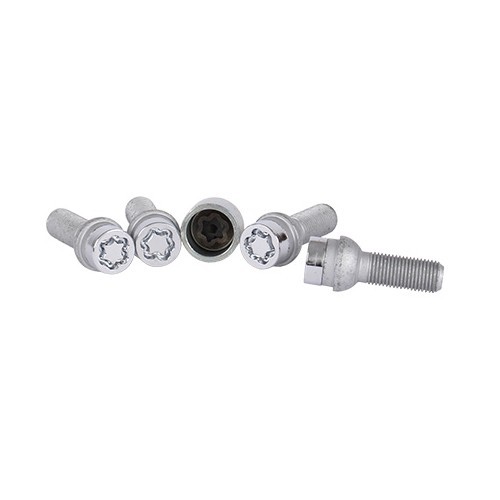  Set of 4 McGard anti-theft screws M14 x 1.5 x 34.5 mm - 17 mm - GL28017-1 