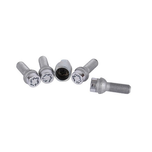     
                
                
    Set of 4 McGard anti-theft screws M14 x 1.5 x 34.5 mm - 17 mm - GL28017
