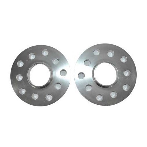  2 separadores de aluminio de 15 mm, con doble orificio, 5x100 / 5x112 - GL30412-1 