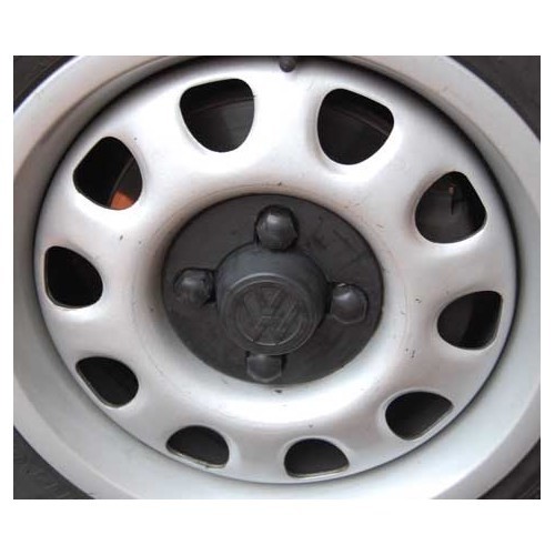  1 pipo de roda de plástico preto 17 mm - GL30650-2 