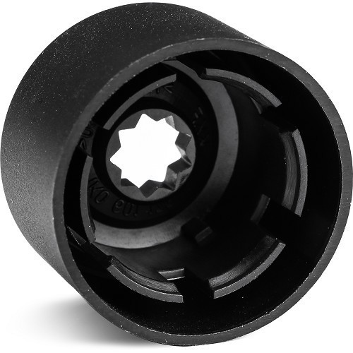 Cubierta de rueda antirrobo de plástico negra original para ruedas de aluminio - GL30660-1 