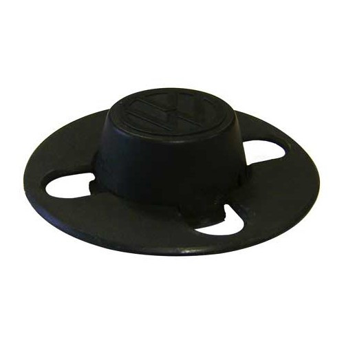 Disco coprimozzo piccolo VW in plastica nera per cerchioni in lamiera - GL30700