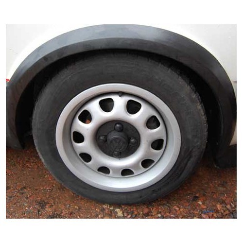  Disco coprimozzo piccolo VW in plastica nera per cerchioni in lamiera - GL30700-3 