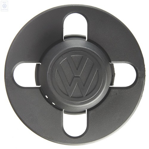  Pequeno tampão da VW de plástico preto para jantes de ferro - GL30700 