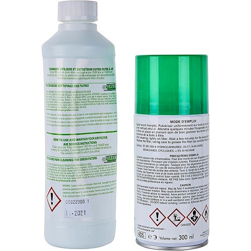  Onderhoudsset voor groene filters van het type GREEN van geïmpregneerde katoen - GN901-1 