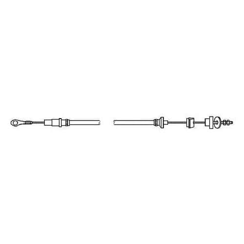  Cable de embrague para Scirocco 1100 & 1300 - GS32014-1 
