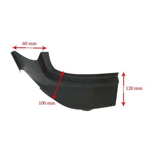  Right-hand corner of windscreen aperture for Golf 1 - GT10138-1 