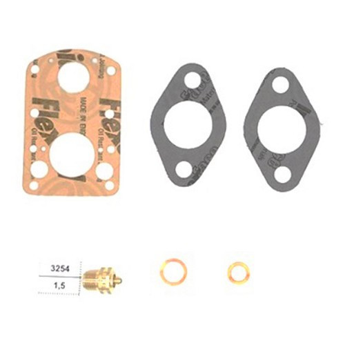     
                
                
    Solex 28 IBT carburettor gaskets for Renault Dauphine - JOI1822
