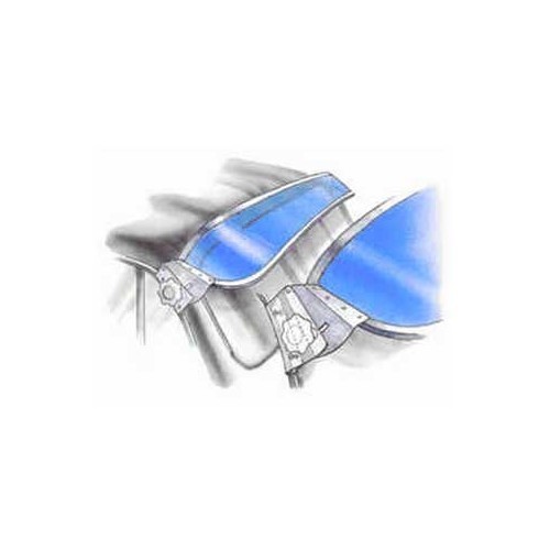  Windschutzscheibenkappe Blau für Combi 68 -&gt;79 - KA12420-1 