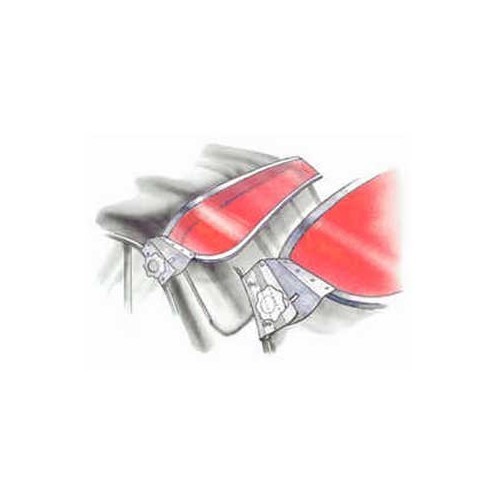  Windschutzscheibenkappe Rot für Combi 68 -&gt;79 - KA12422-1 
