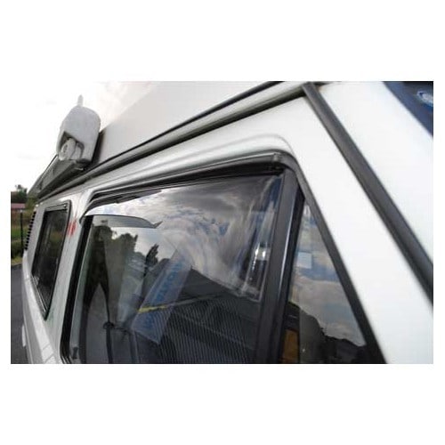  CLIMAIR smoked air deflectors on front windows for VOLKSWAGEN Transporter T25 (1979-1992) - KA12500-2 