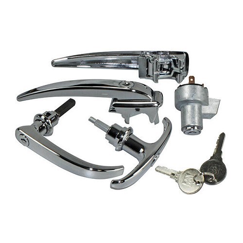     
                
                
    Set maniglia e serratura per Volkswagen Combi split (08/1958-12/1960) - KA13007
