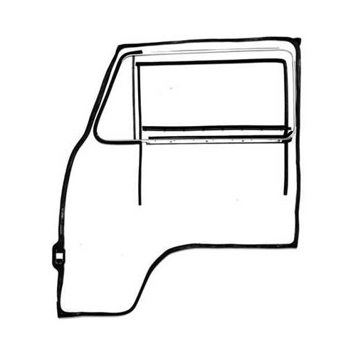  Kit de junta de puerta izquierda con deflector fijo para Combi 68 -&gt;79 - KA13010-1 