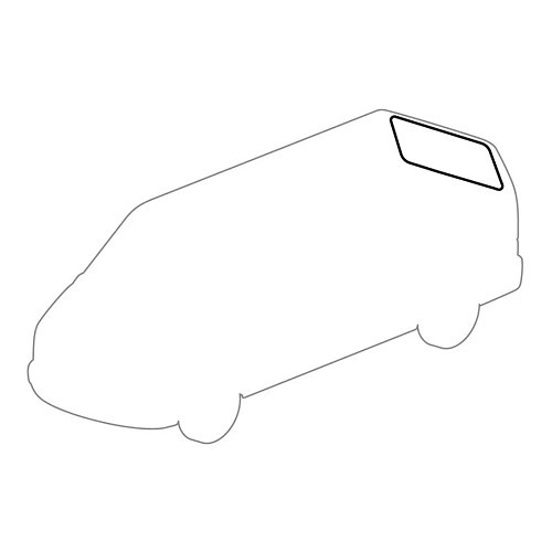 FORST rear window gasket for Volkswagen Transporter T4 with hatchback (1990-2003) - KA13069