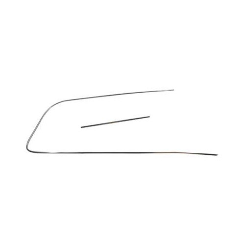 Profilo in alluminio deluxe finestrino posteriore 3/4 destro per Combi 68 -> 79 - KA13338