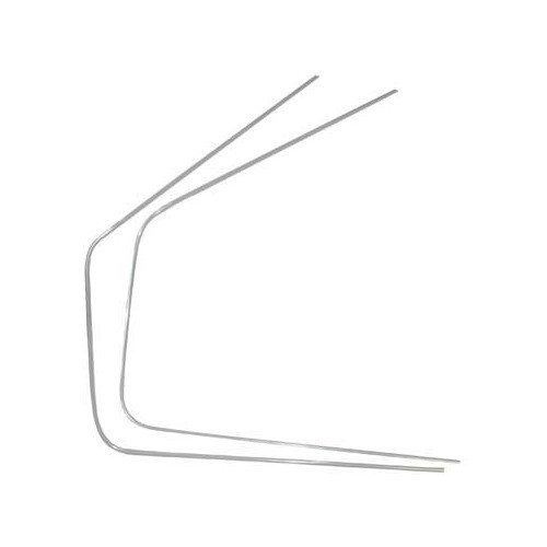 Profilo in alluminio deluxe lunotto posteriore destro per Combi 68 -> 79 - KA13339